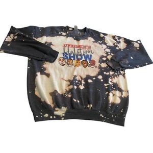 Halftime Show Sweater Men Large Gray Tie Dye Pullover Sweatshirt Snoop Dog Gym‎